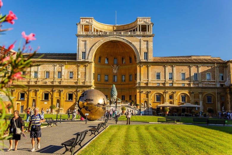 Outside the Vatican Museum